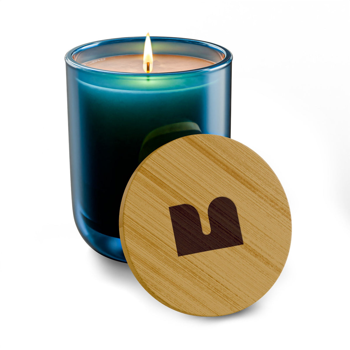 Mukava Decorative Glass Scented Candle, Toxin Free with Reusable Jar