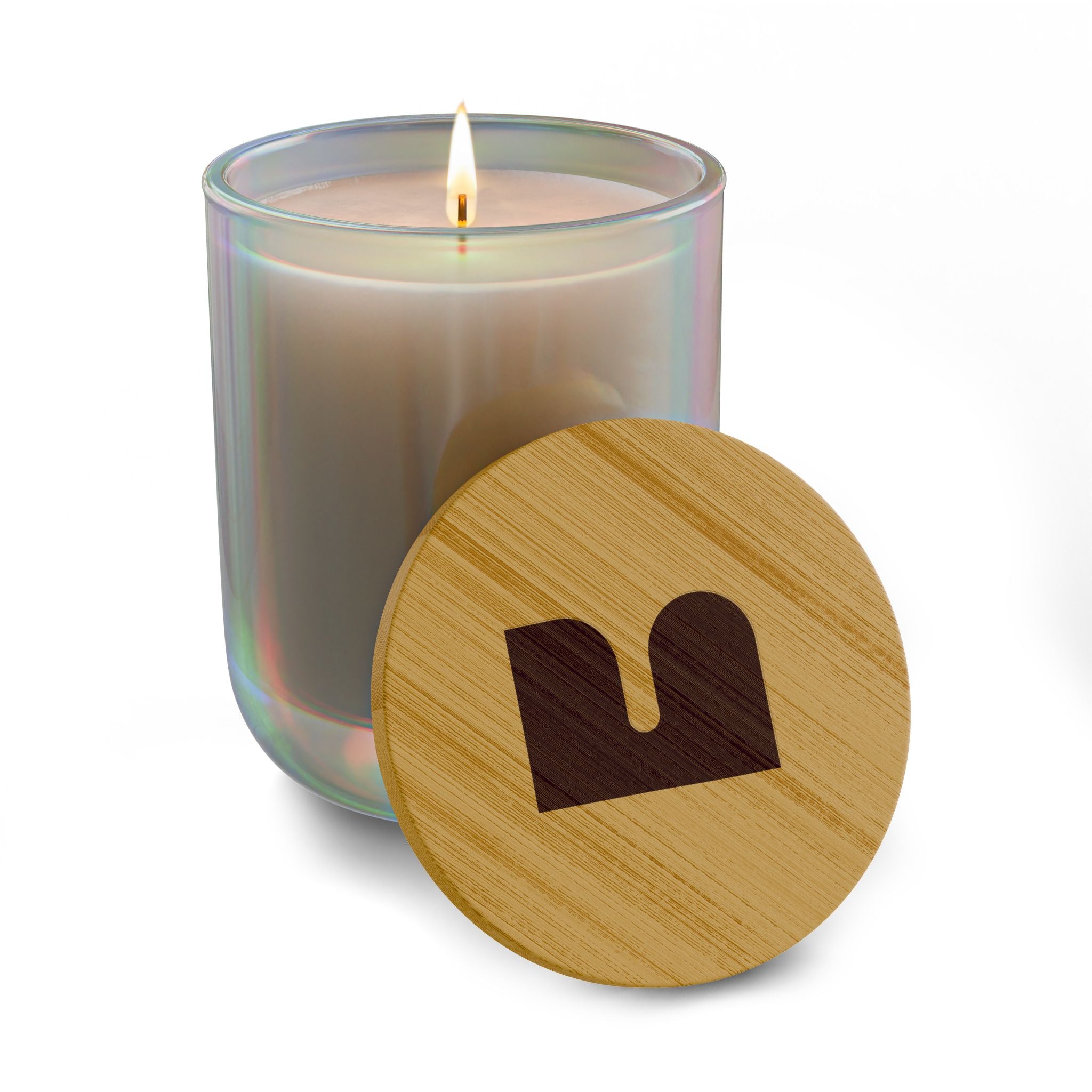 Mukava Decorative Glass Scented Candle, Toxin Free with Reusable Jar