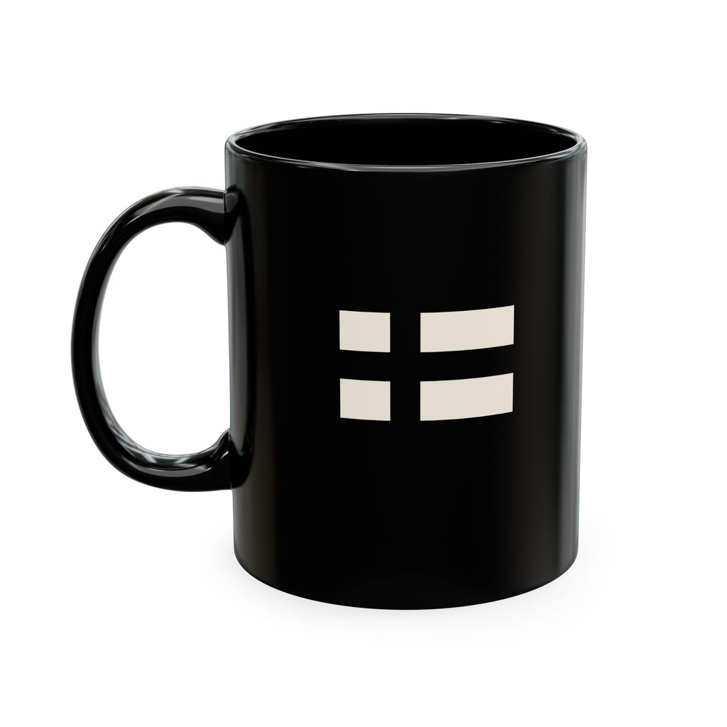 Modern Ceramic Coffee Cup with Finnish Flag & SISU Design