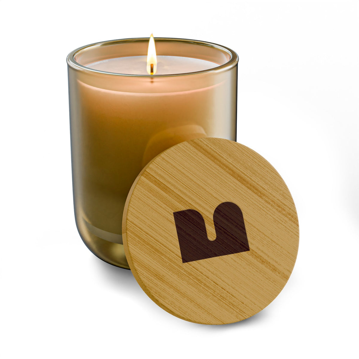 Mukava Decorative Glass Scented Candle, Toxin Free with Reusable Jar