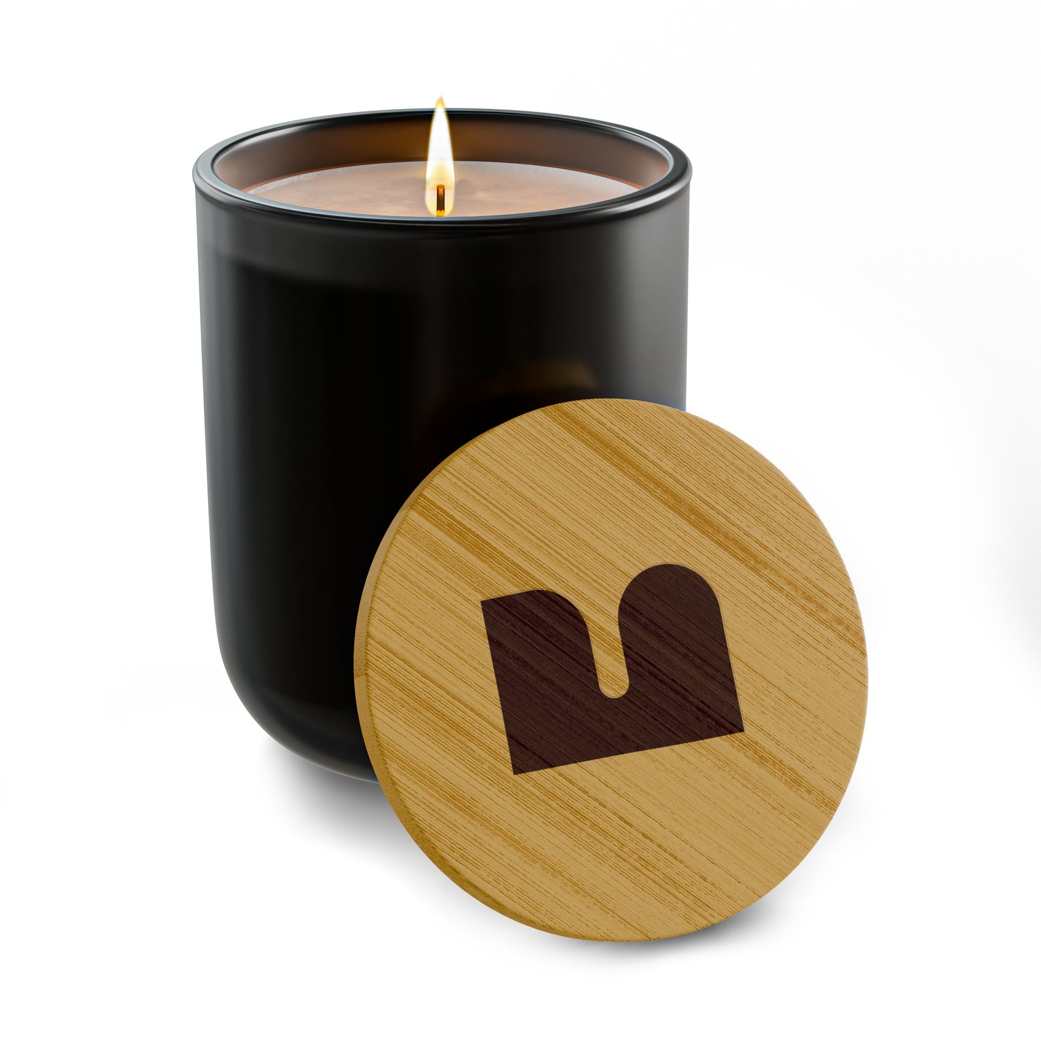 Mukava Decorative Glass Scented Candle, Toxin Free with Reusable Jar