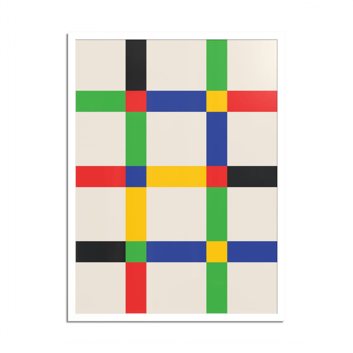 Geometric Abstract Art High Quality framed Print, Modern Home Decor
