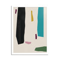 Scandi Multicolor Abstract Art High Quality framed Print, Modern Design Decor