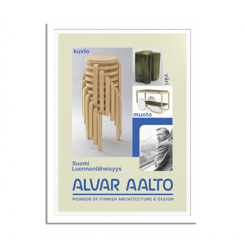 Hight Quality Alvar Aalto Framed Exhibition Poster
