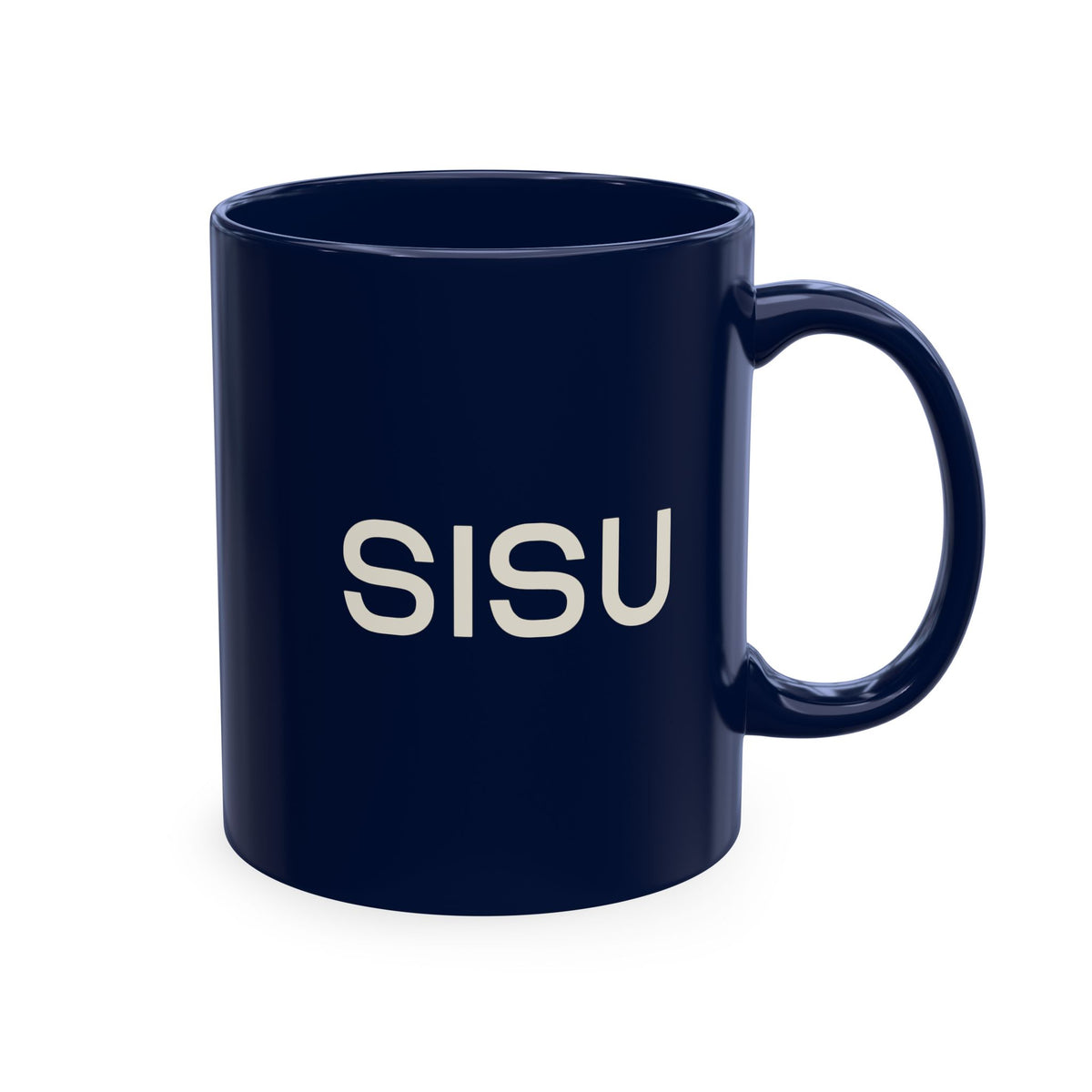 Modern Ceraminc Coffee Cup with Finnish Flag & SISU Design