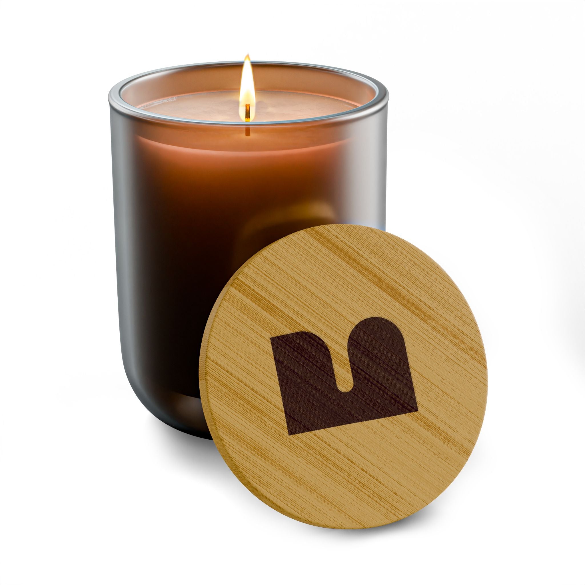 Mukava Decorative Glass Scented Candle, Toxin Free with Reusable Jar