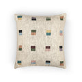 Woven Throw Pillow with Modern Multicolor Geometric Design