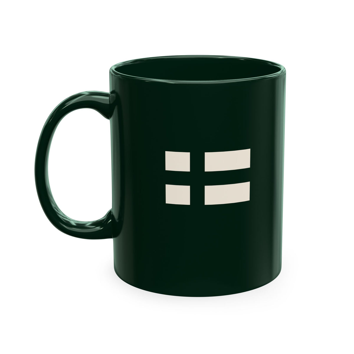 Modern Ceramic Coffee Cup with Finnish Flag & SISU Design