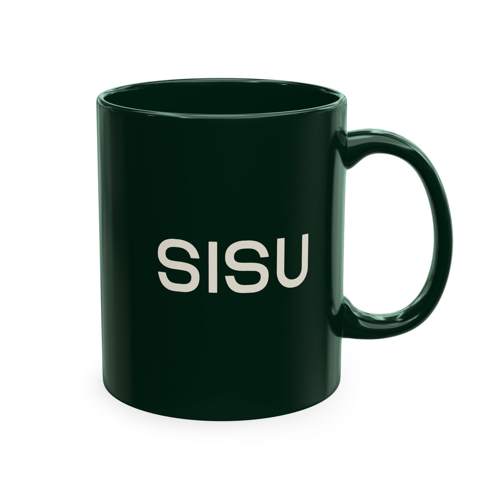 Modern Ceraminc Coffee Cup with Finnish Flag & SISU Design