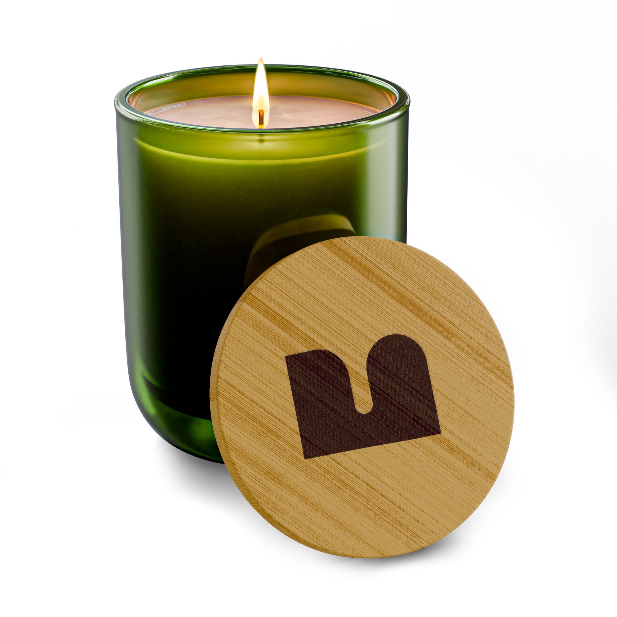 Mukava Decorative Glass Scented Candle, Toxin Free with Reusable Jar