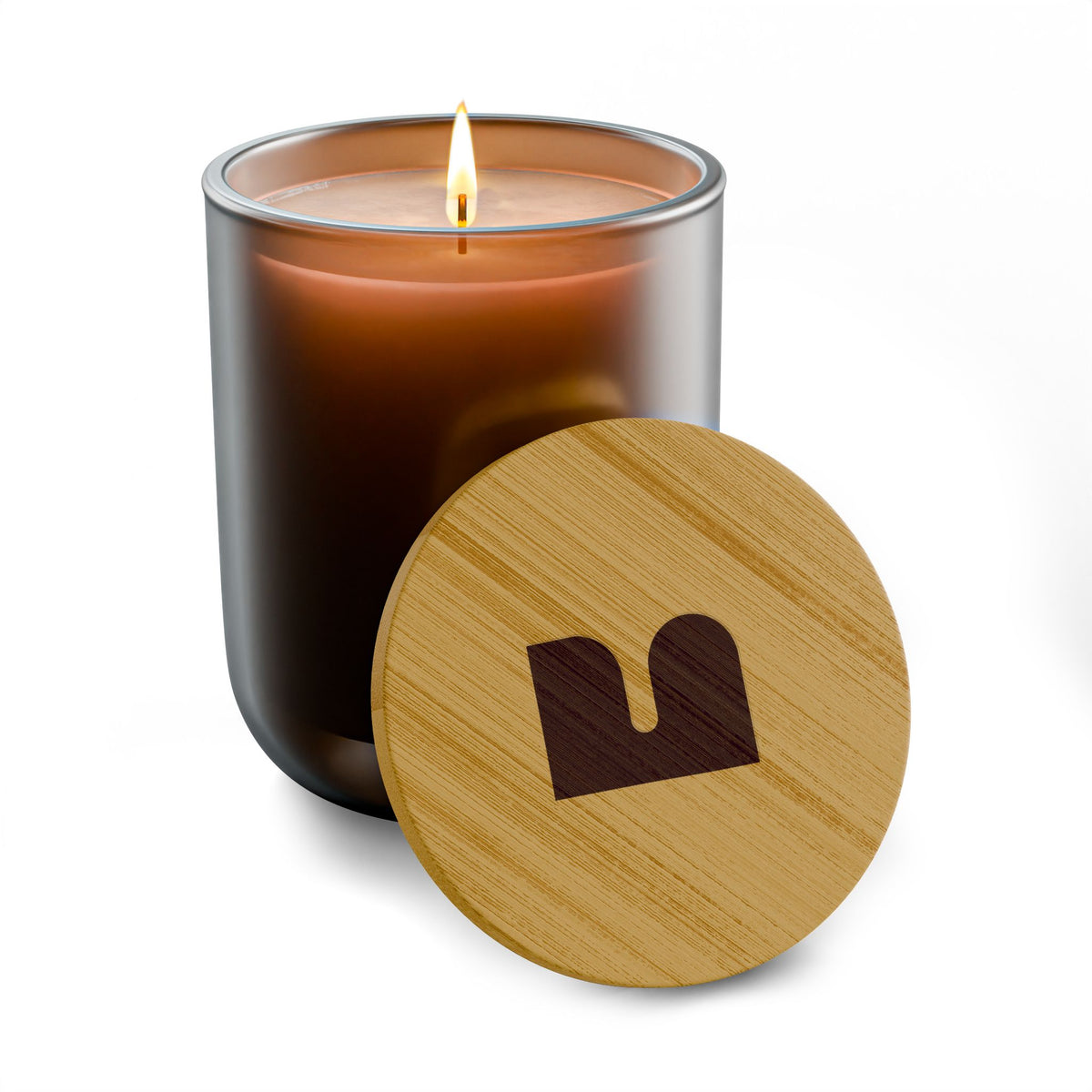 Mukava Decorative Glass Scented Candle, Toxin Free with Reusable Jar