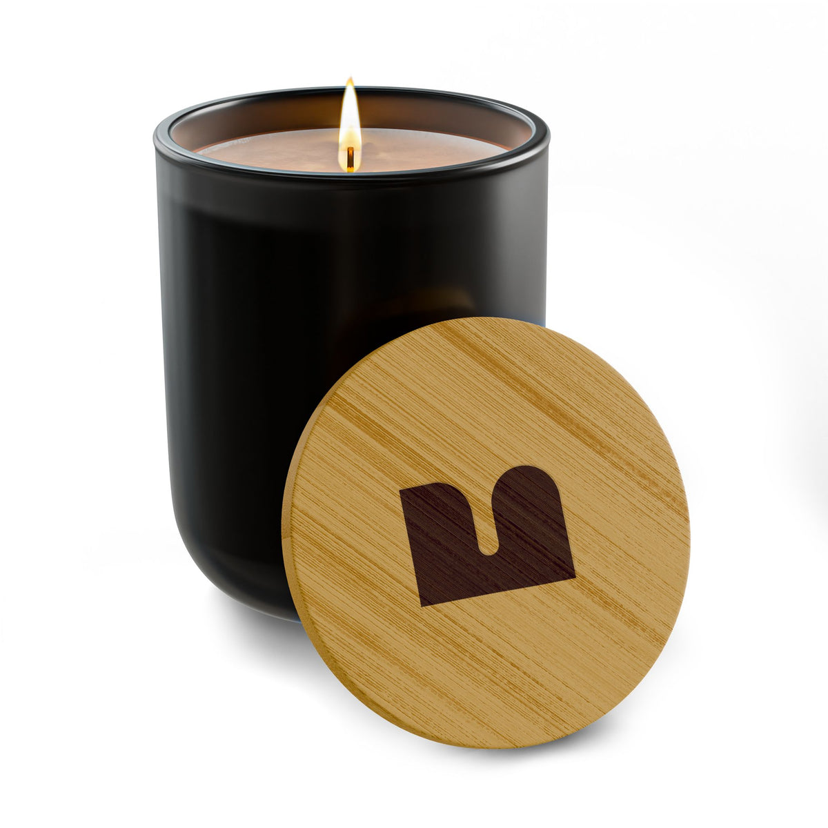 Mukava Decorative Glass Scented Candle, Toxin Free with Reusable Jar