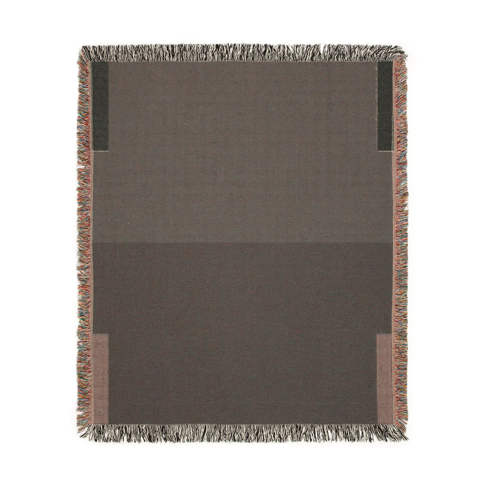 Copy of Post Minimalism Color Block Woven Throw Blanket with Contrast Corners