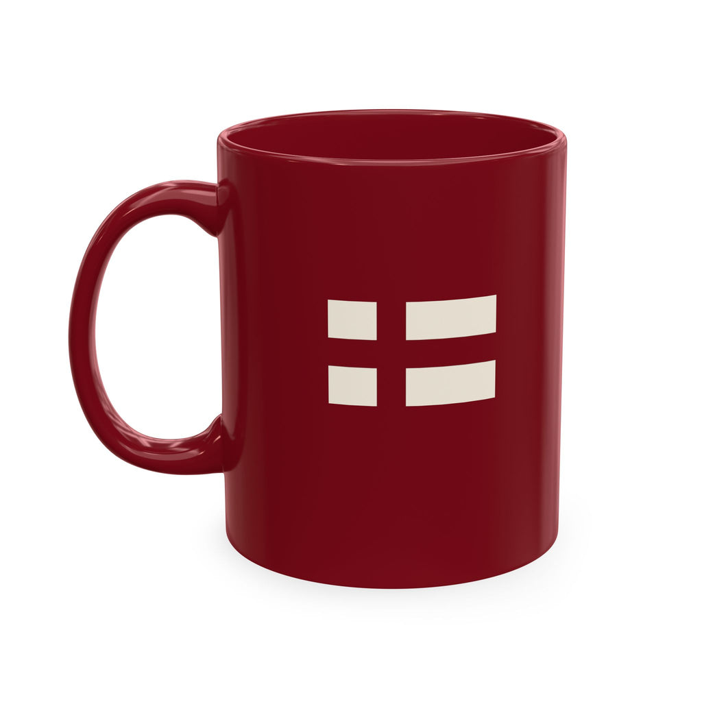 Modern Ceramic Coffee Cup with Finnish Flag & SISU Design