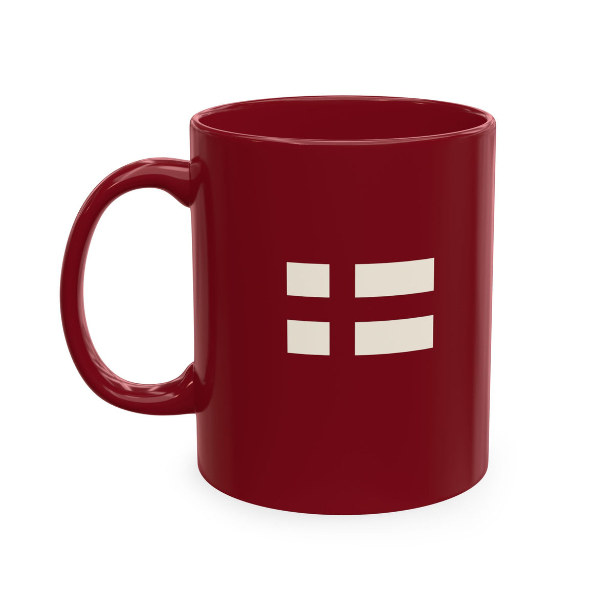 Modern Ceramic Coffee Cup with Finnish Flag & SISU Design