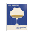 Eero Saarinen TULIP ARMCHAIR High Quality framed Exhibition Poster