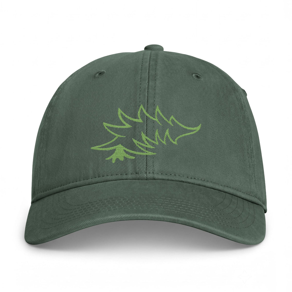 Embroidered Pine Tree Coastal Cap