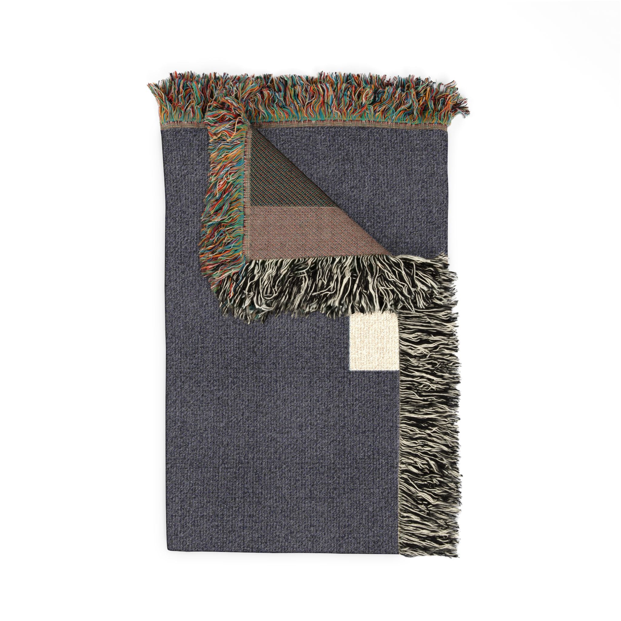 Copy of Post Minimalism Color Block Woven Throw Blanket with Contrast Corners