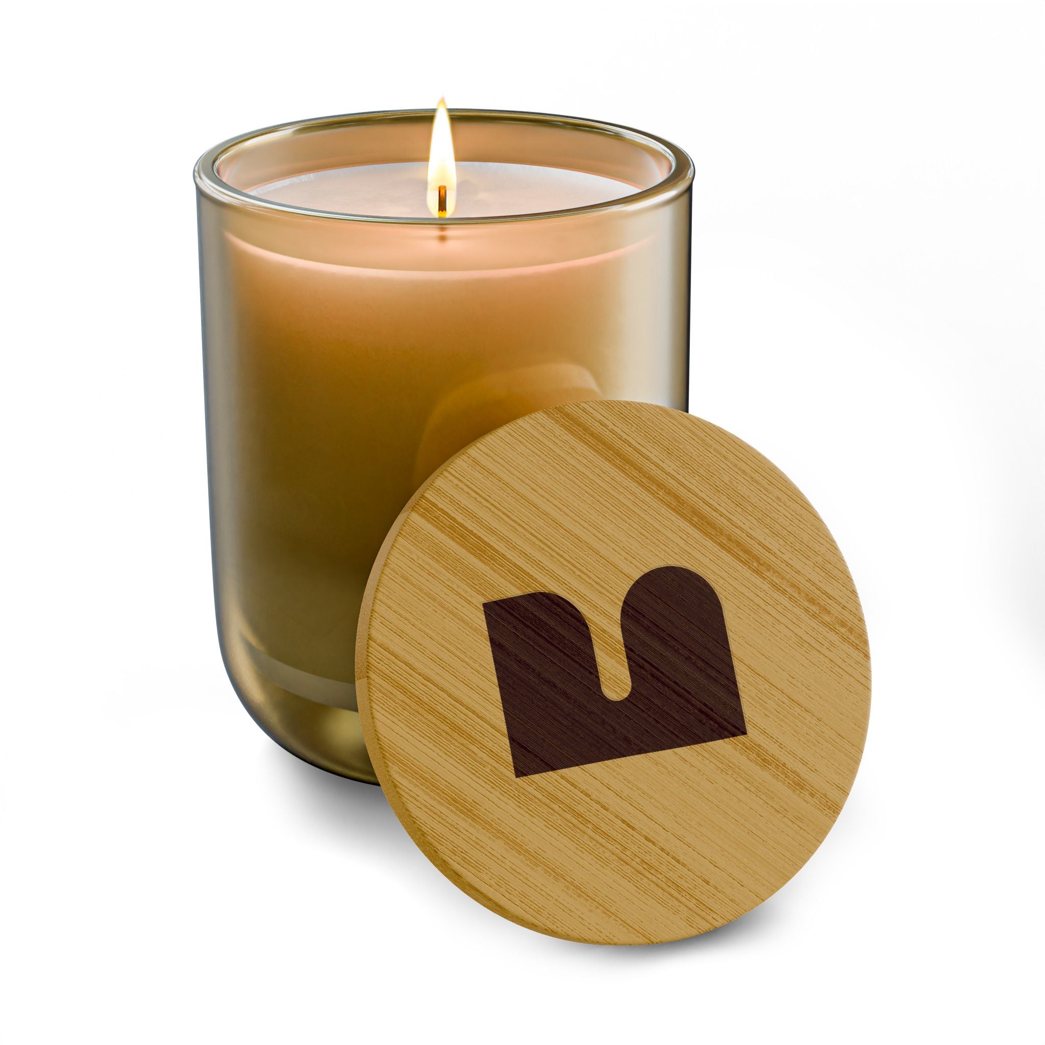 Mukava Decorative Glass Scented Candle, Toxin Free with Reusable Jar