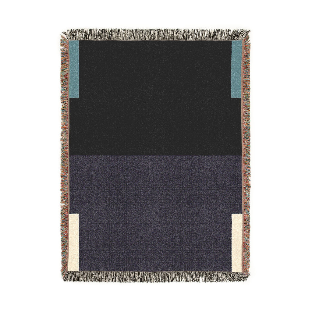 Copy of Post Minimalism Color Block Woven Throw Blanket with Contrast Corners