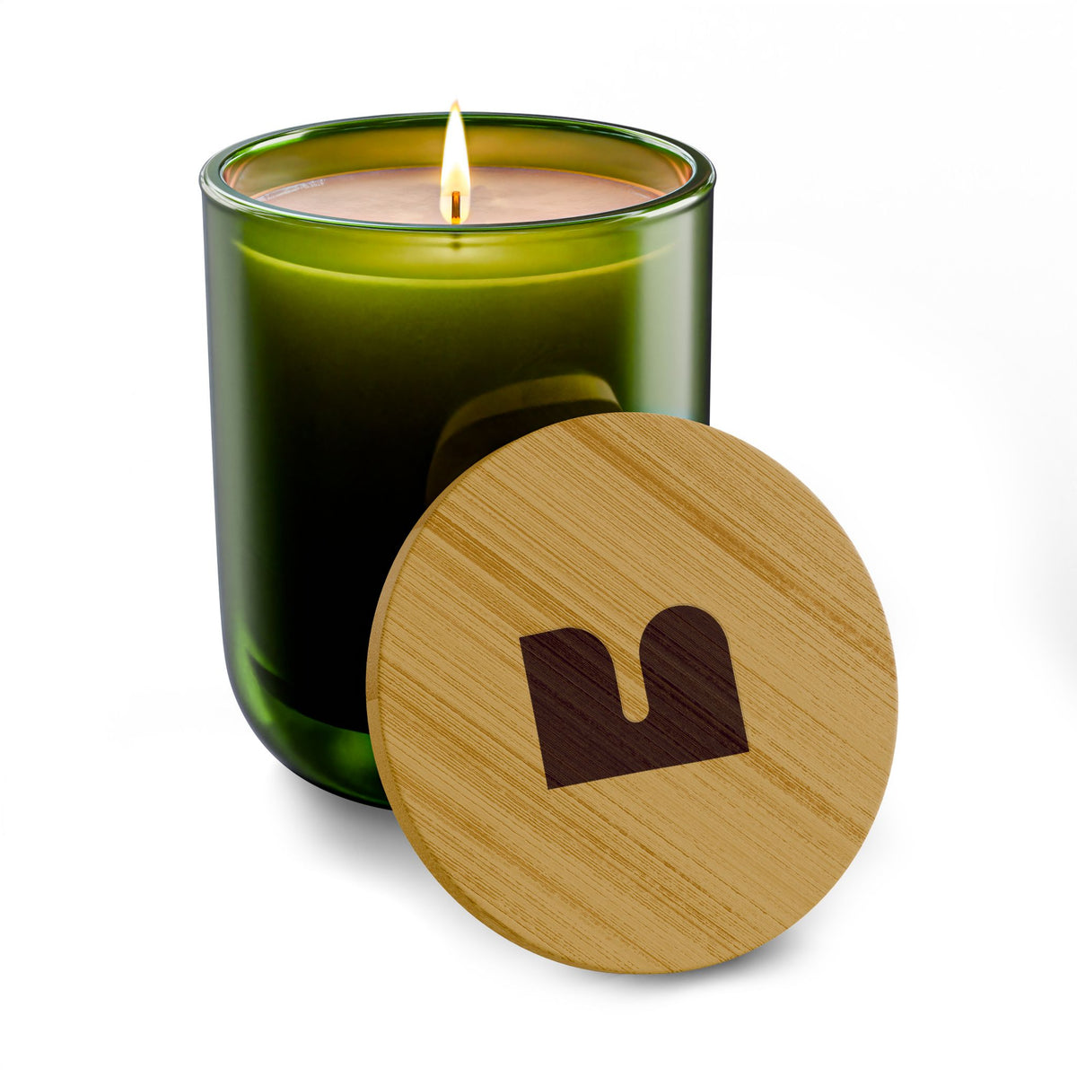 Mukava Decorative Glass Scented Candle, Toxin Free with Reusable Jar